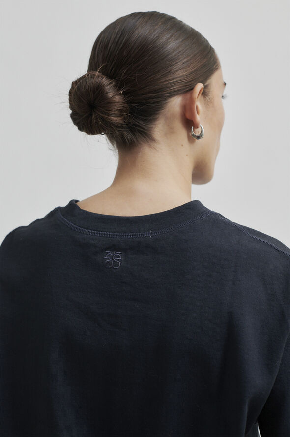 Second Female Sila SS Oversize Tee Dark gray