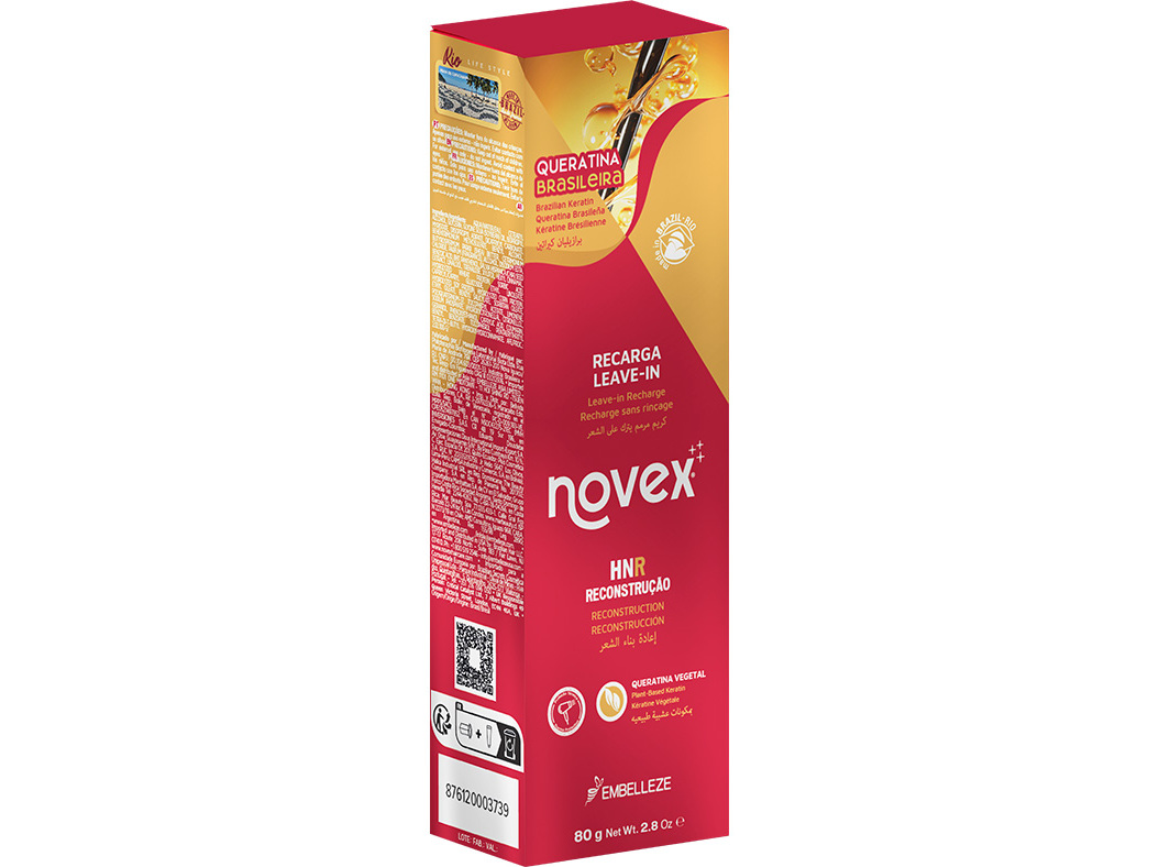 RECARGA QUERATINA NOVEX QUERATINA BRASILEIRA 80G