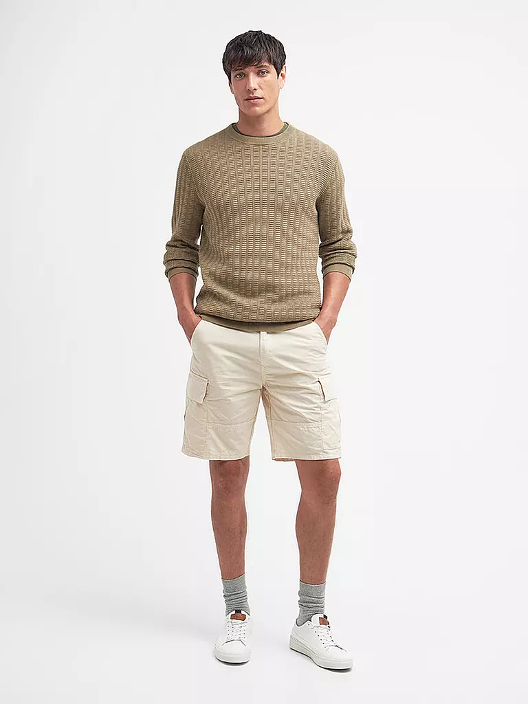 BARBOUR Strickpullover hellbraun