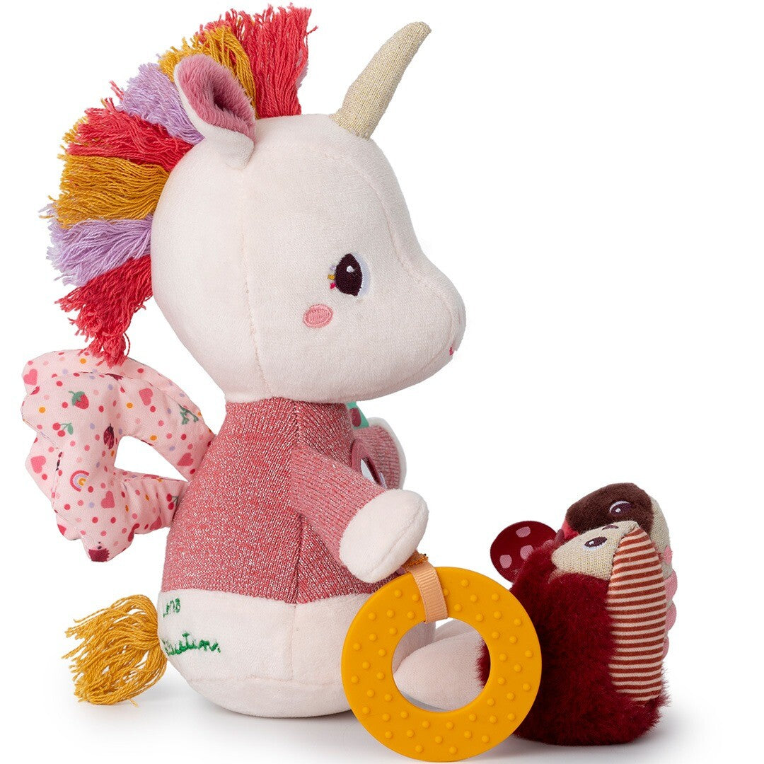 Lilliputiens activiteitenknuffel eenhoorn - lena - 30 cm