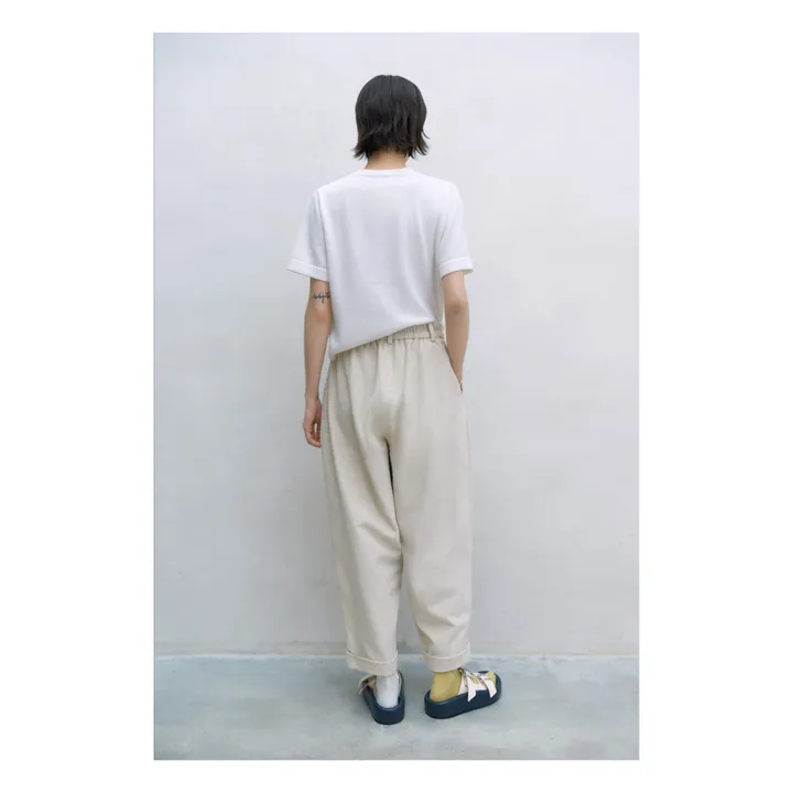 Cordera Pantalon Carotte Velours | Crème