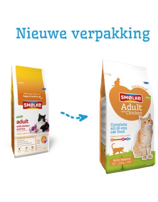 Smolke Cat Adult Kip&Lam&Vis - Kattenvoer