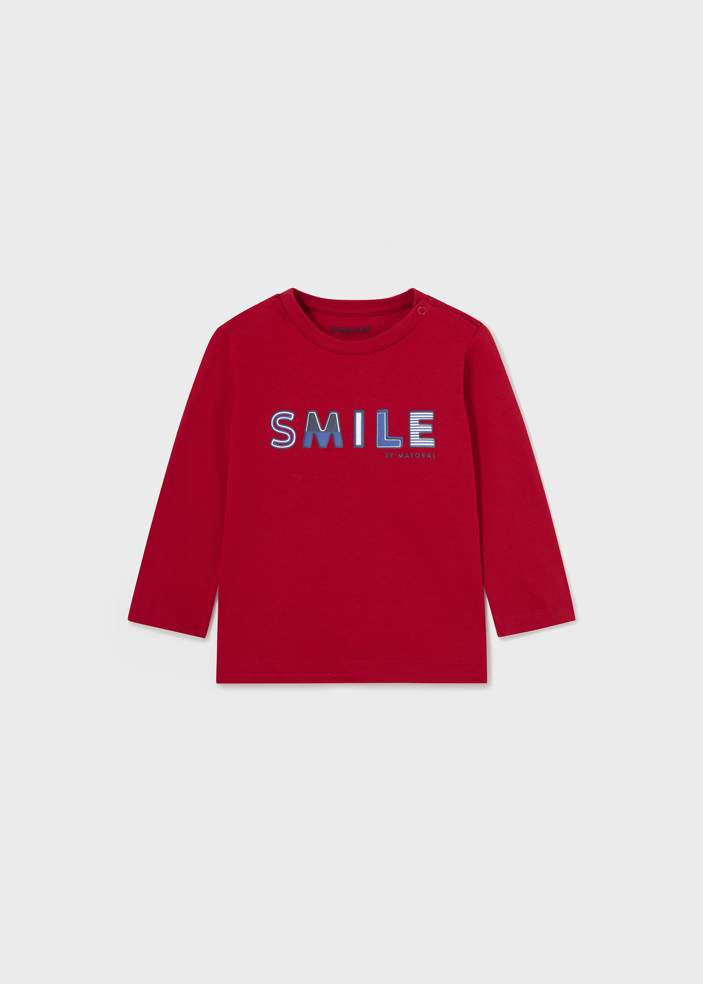 Camiseta infantil Better Cotton com letras