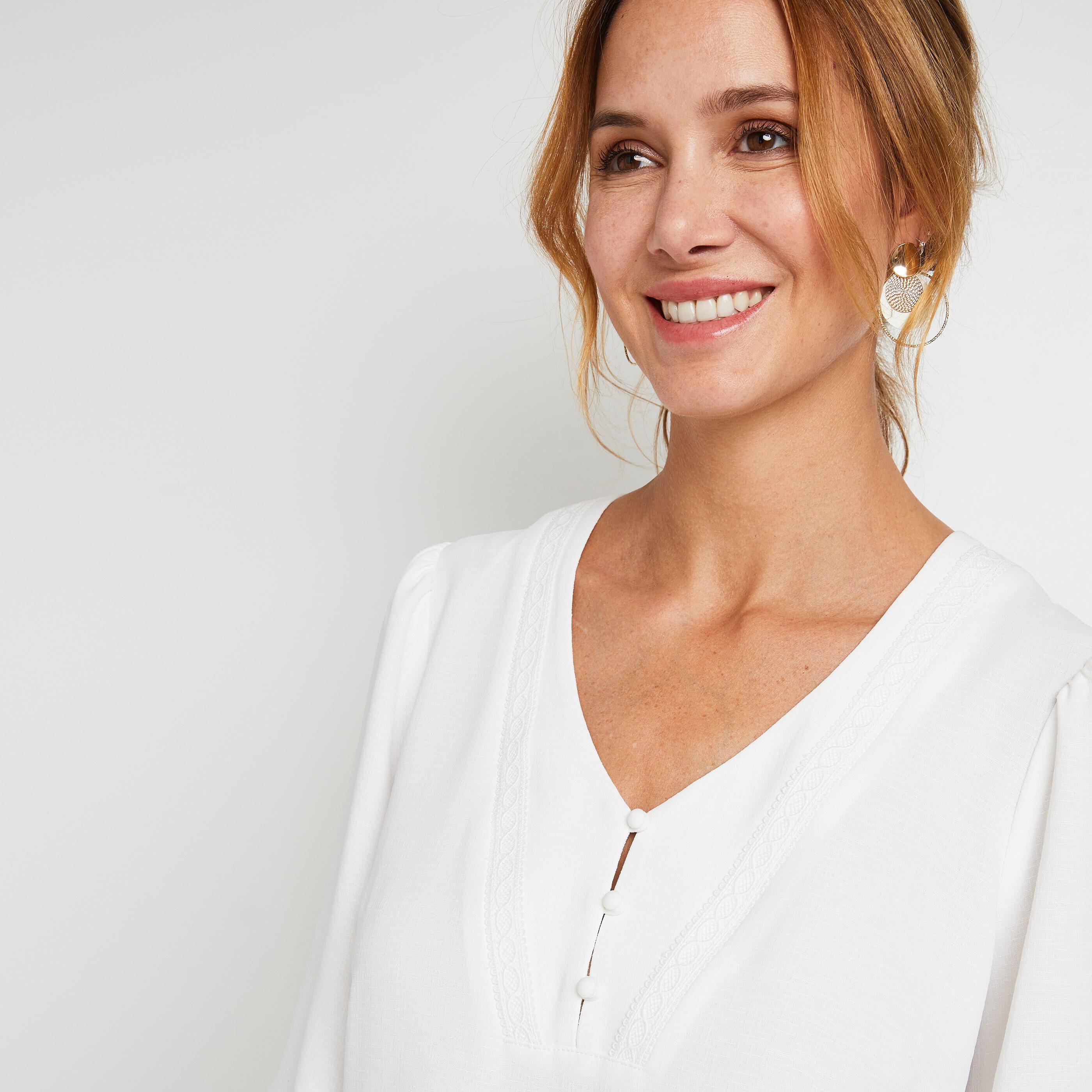 Blouse écrue femme - ECRU