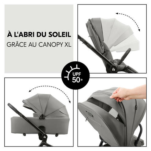Poussette DUO Move N Care - Gris Foncé - HAUCK