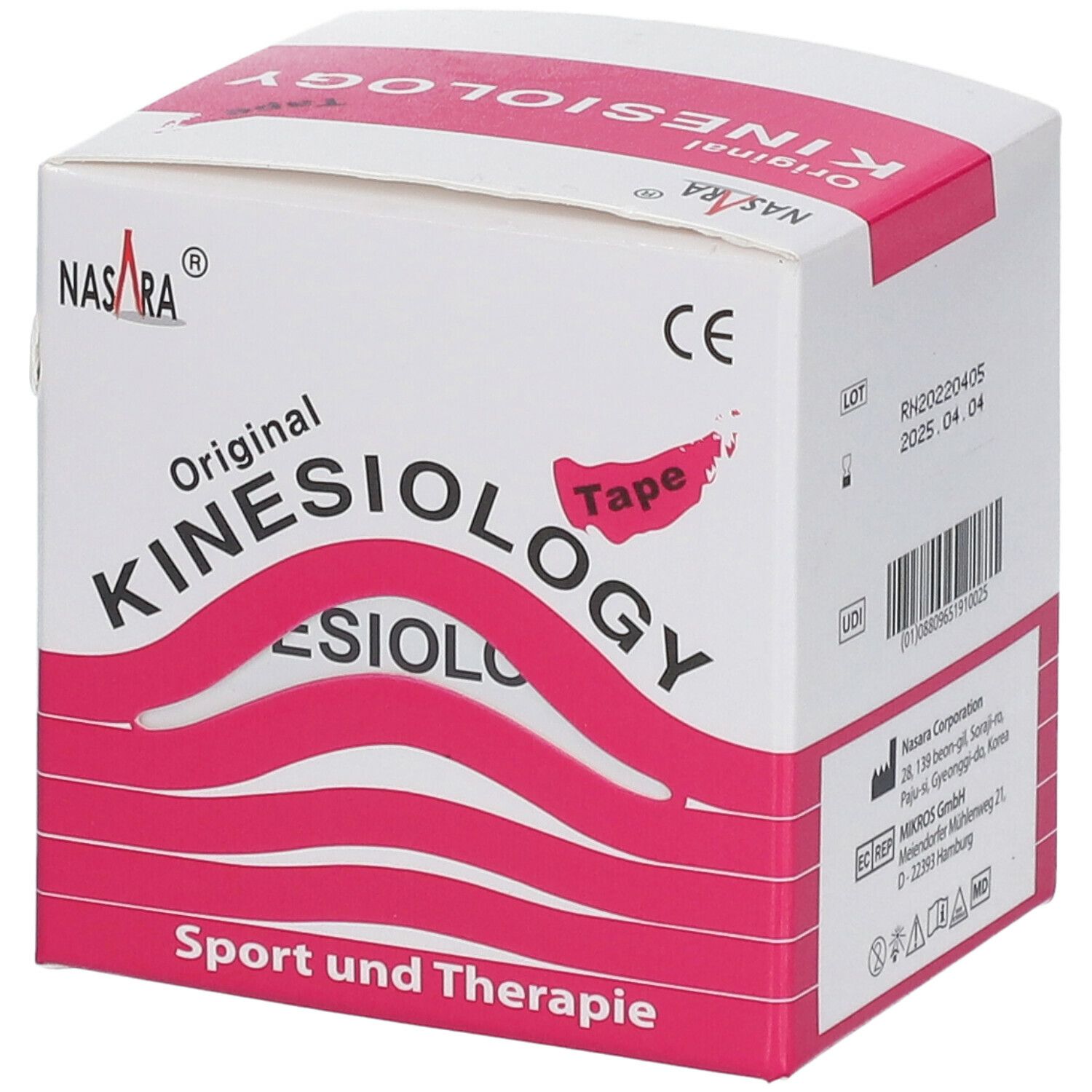NASARA® Kinesiology-Tape classic 5 cm x 5 m Rolle Pink