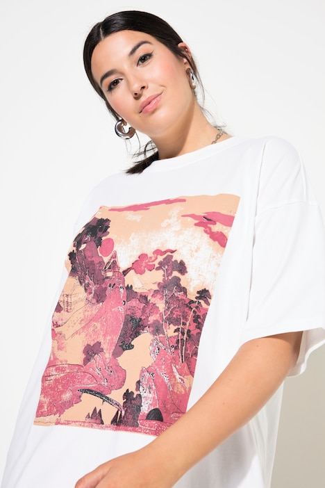T-Shirt, oversized, Asia-Motiv