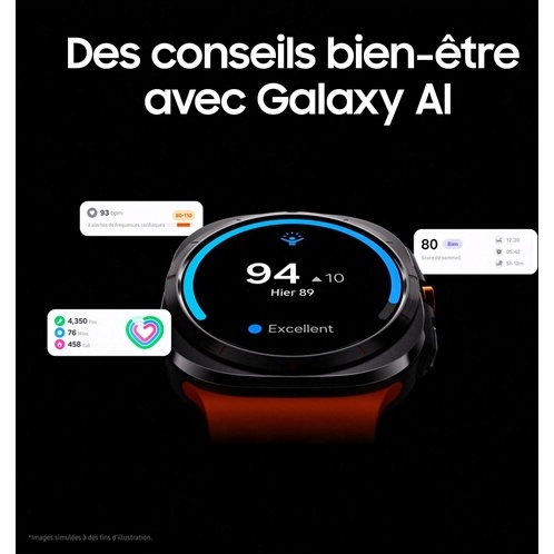Montre connectée Samsung Galaxy Watch Ultra Gris titane