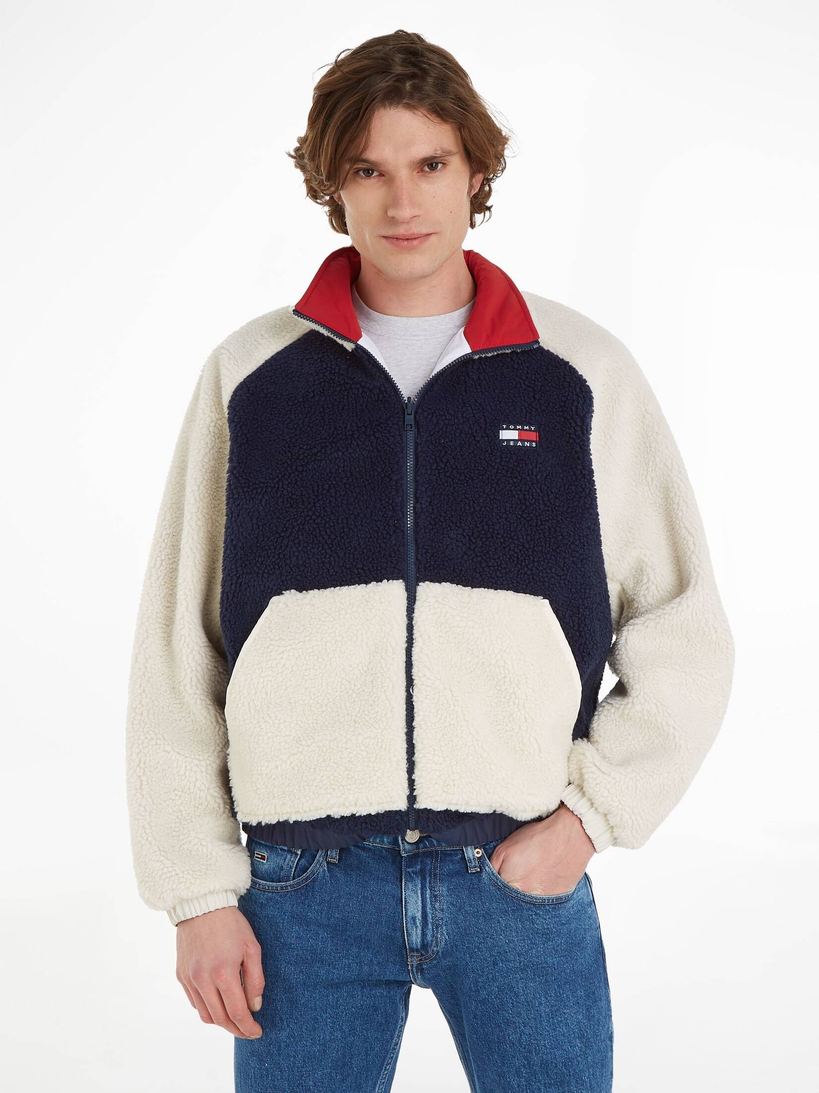 Tommy Jeans| Herren Wendejacke TJM REVERSIBLE SHERPA JACKET