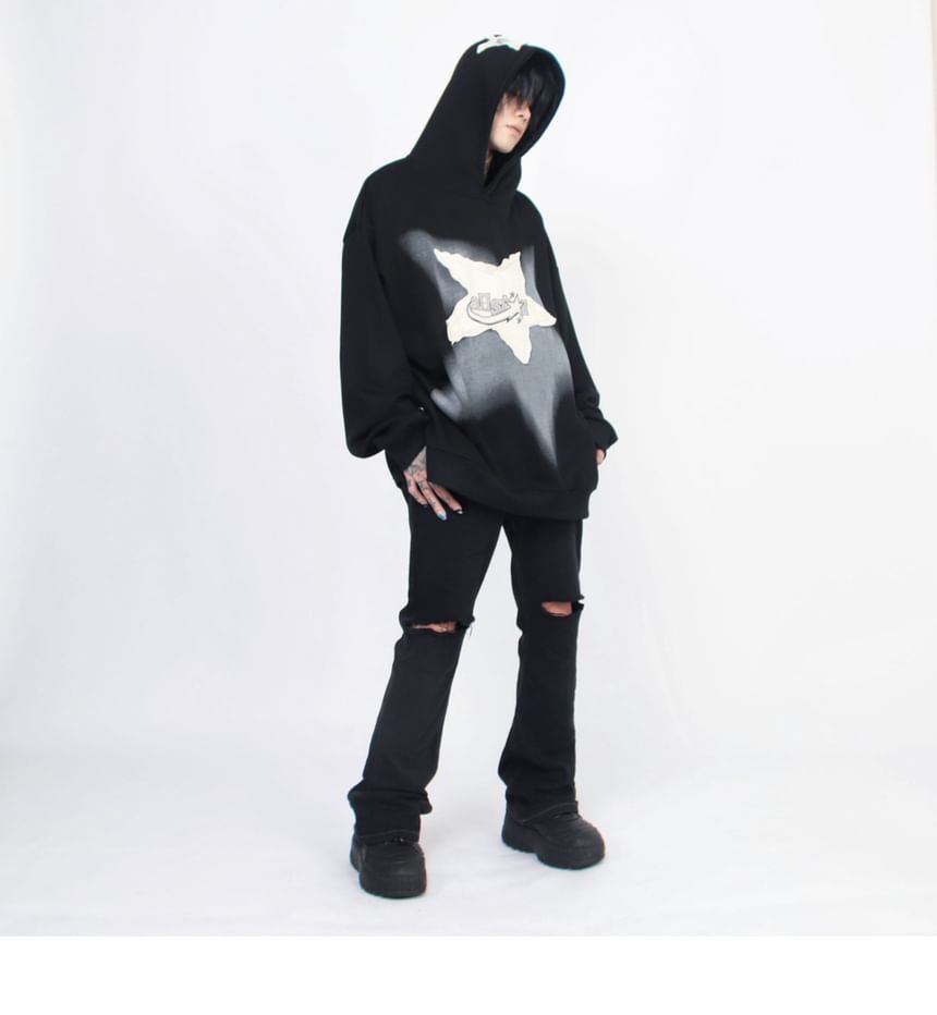 Derbundy - Hoodie met lange mouwen en sterrenprint