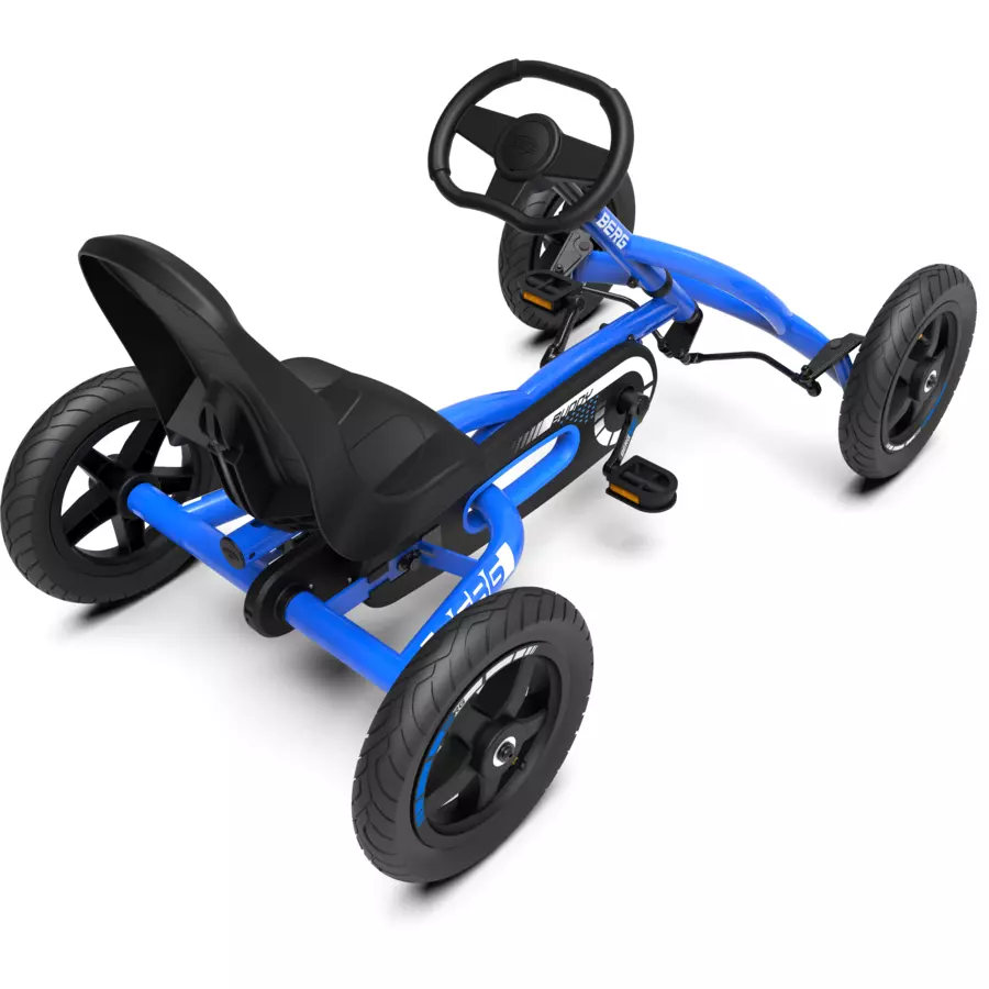 BERG Pedal Go-Kart Buddy Blue Set (inkl. Anhänger Blau und Anhängerkupplung)