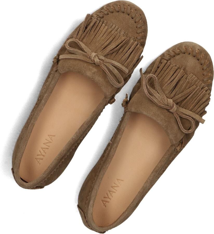 AYANA Mocassins Dames E29018 Maat: 38 Materiaal: Suède Kleur: Camel