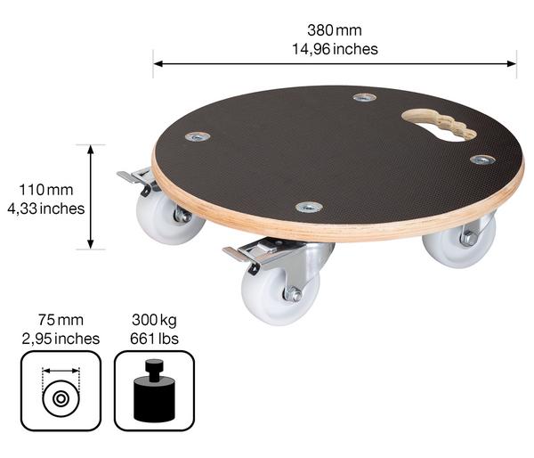 Wagner Pflanzroller MaxiGrip, Ø 38 cm
