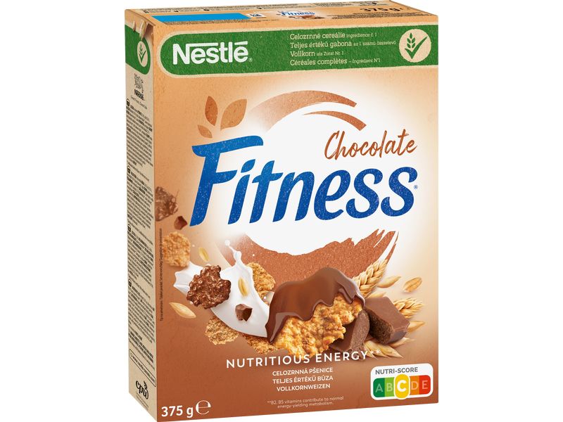 Nestlé Cerealien Cerealien Fitness Schokolade 375 g Knusprige Frühstücksflakes