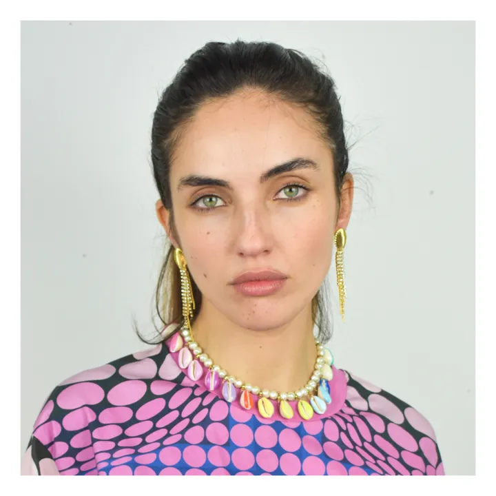 The Shell Dealer Collier Coquillages Poppers | Rose