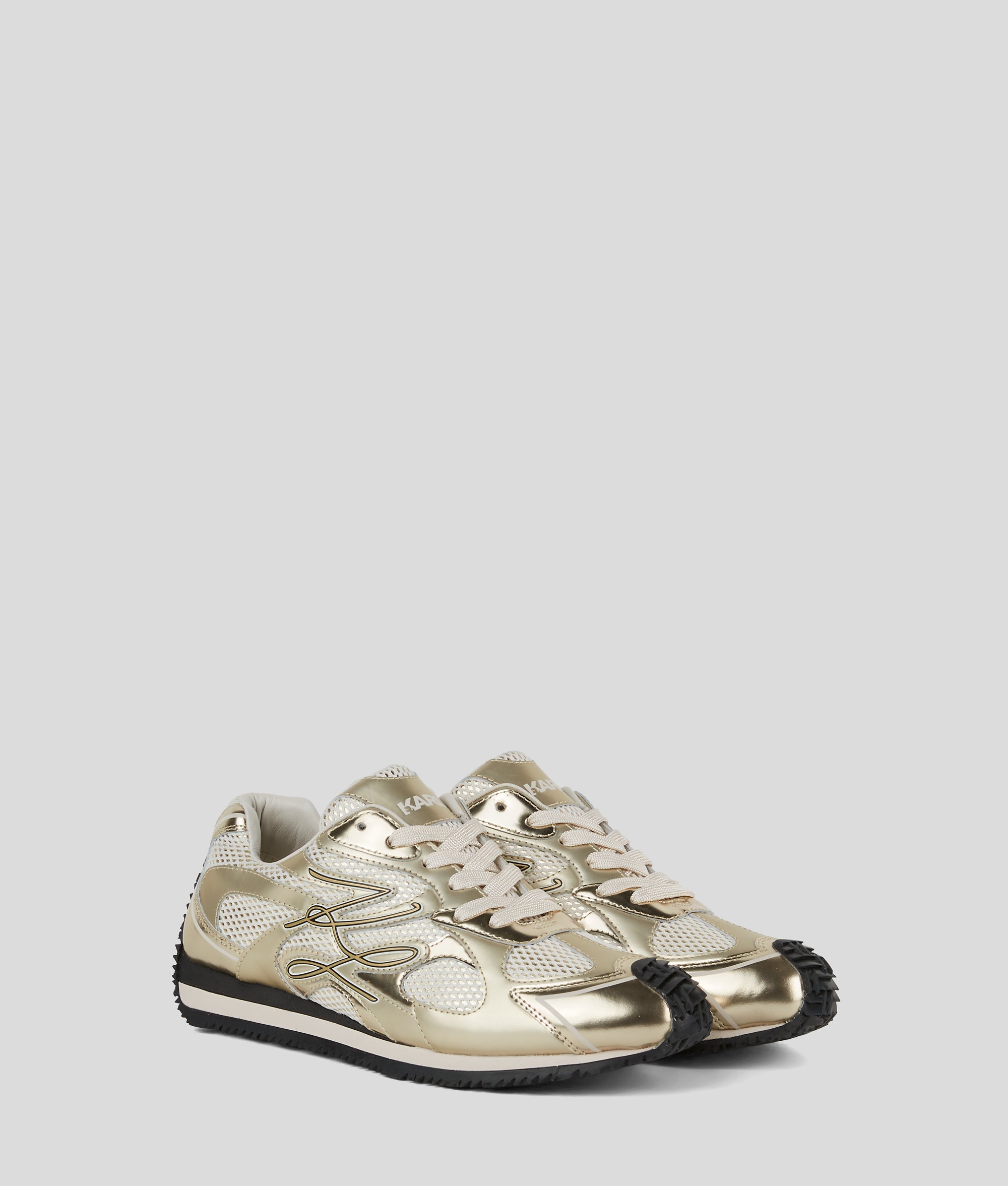 Velocette Autograph sneakers met overlay