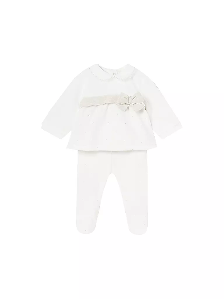 MAYORAL Baby Set 2-teilig Shirt und Hose creme