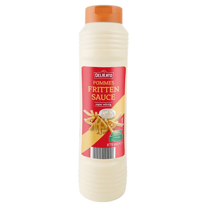 DELIKATO Pommes Frittensauce 875 ml, super würzig