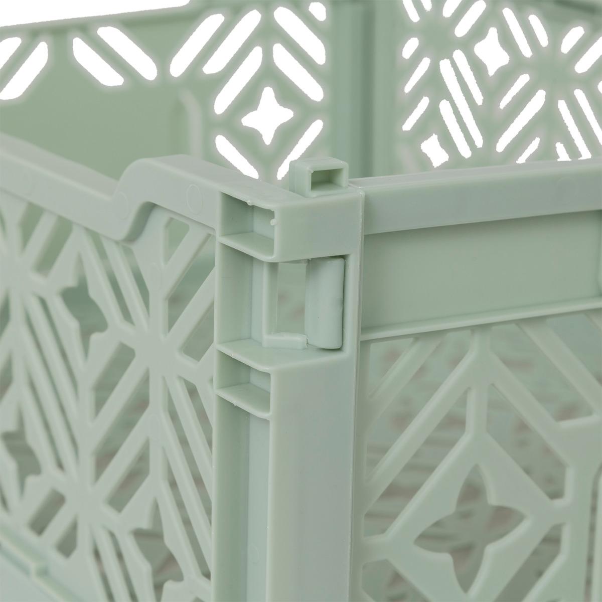 CAGETTE PLIABLE VERTE 40X30X15CM