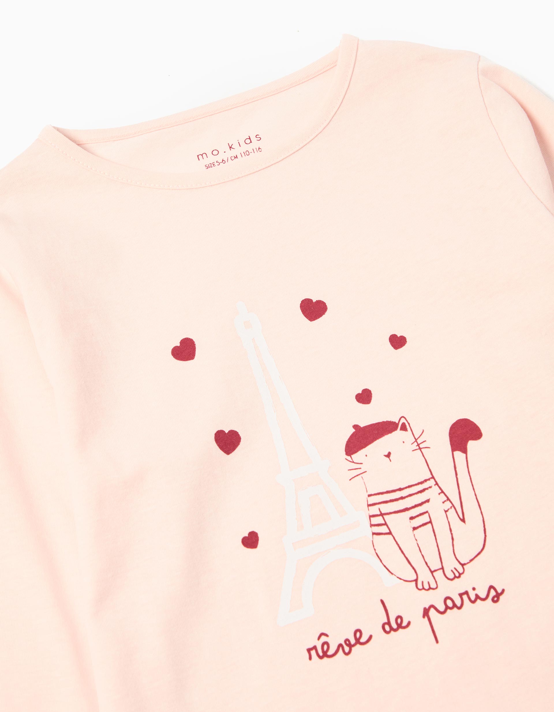 Pijama Jersey, Menina, Rosa Claro