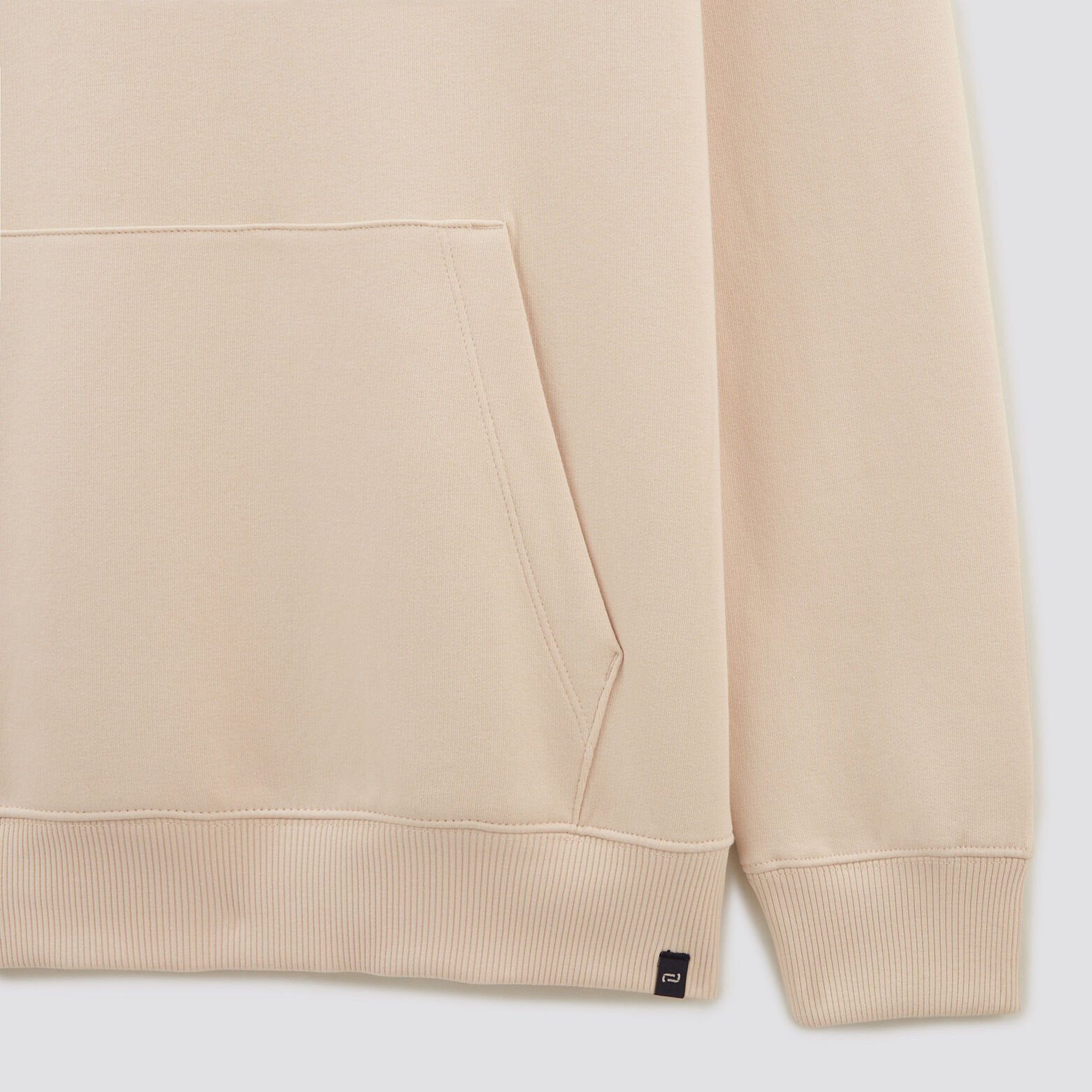 Sweat à capuche essentiel Ecru
