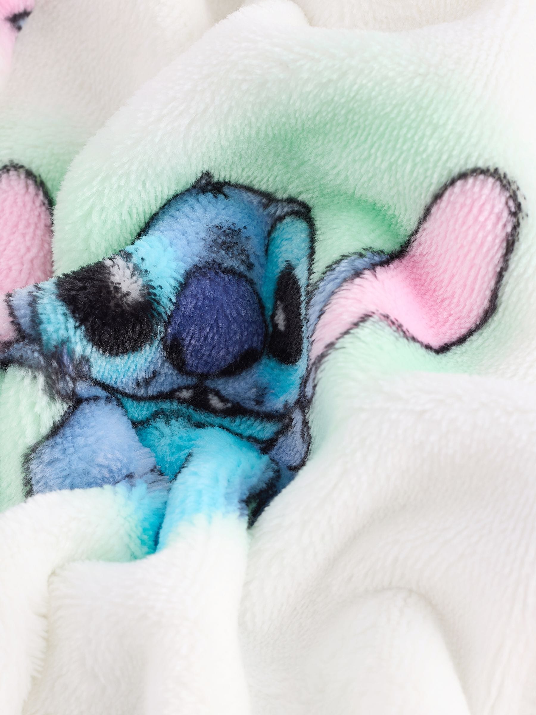 Wit/roze/blauw - Lilo & Stitch badjas (3-16jr)