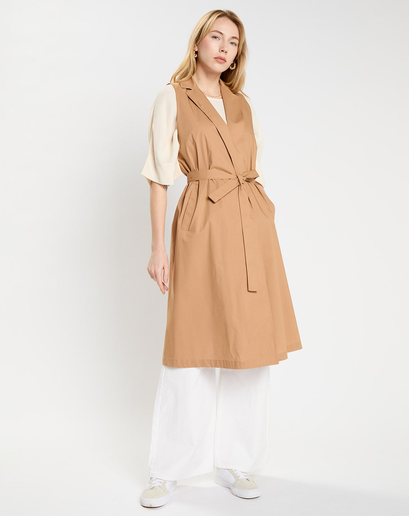 Lauren Vidal Veste sans manches Koya safari