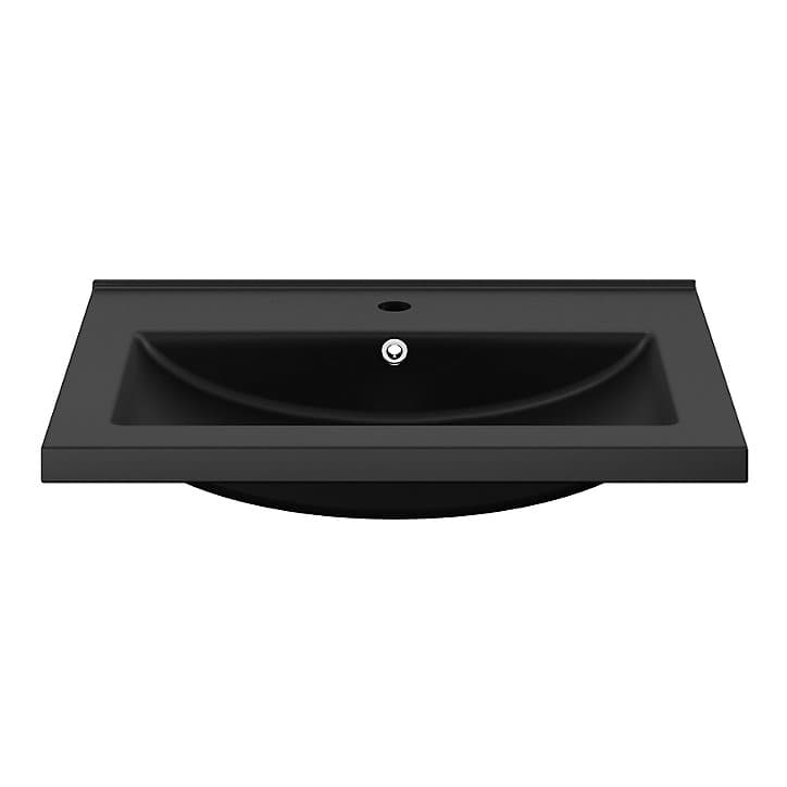Plan vasque noir GoodHome Nira 60 cm