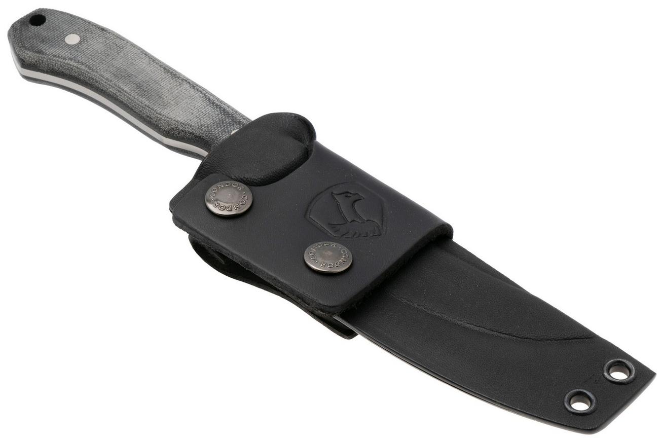 Condor K-Night Scullery CTK1836-46MSK, Blasted Satin Sandvik 14C28N, Black Micarta vaststaand mes, Jason Breeden design
