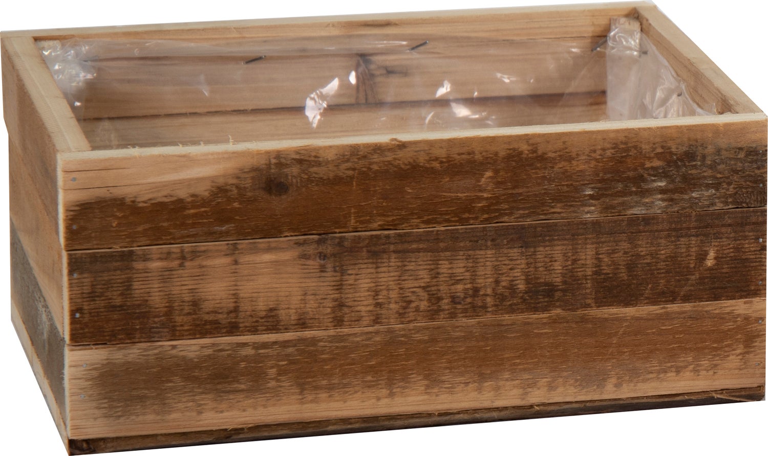 Mega Collections plantenbak Raf bruin 28 x 18 x 12 cm