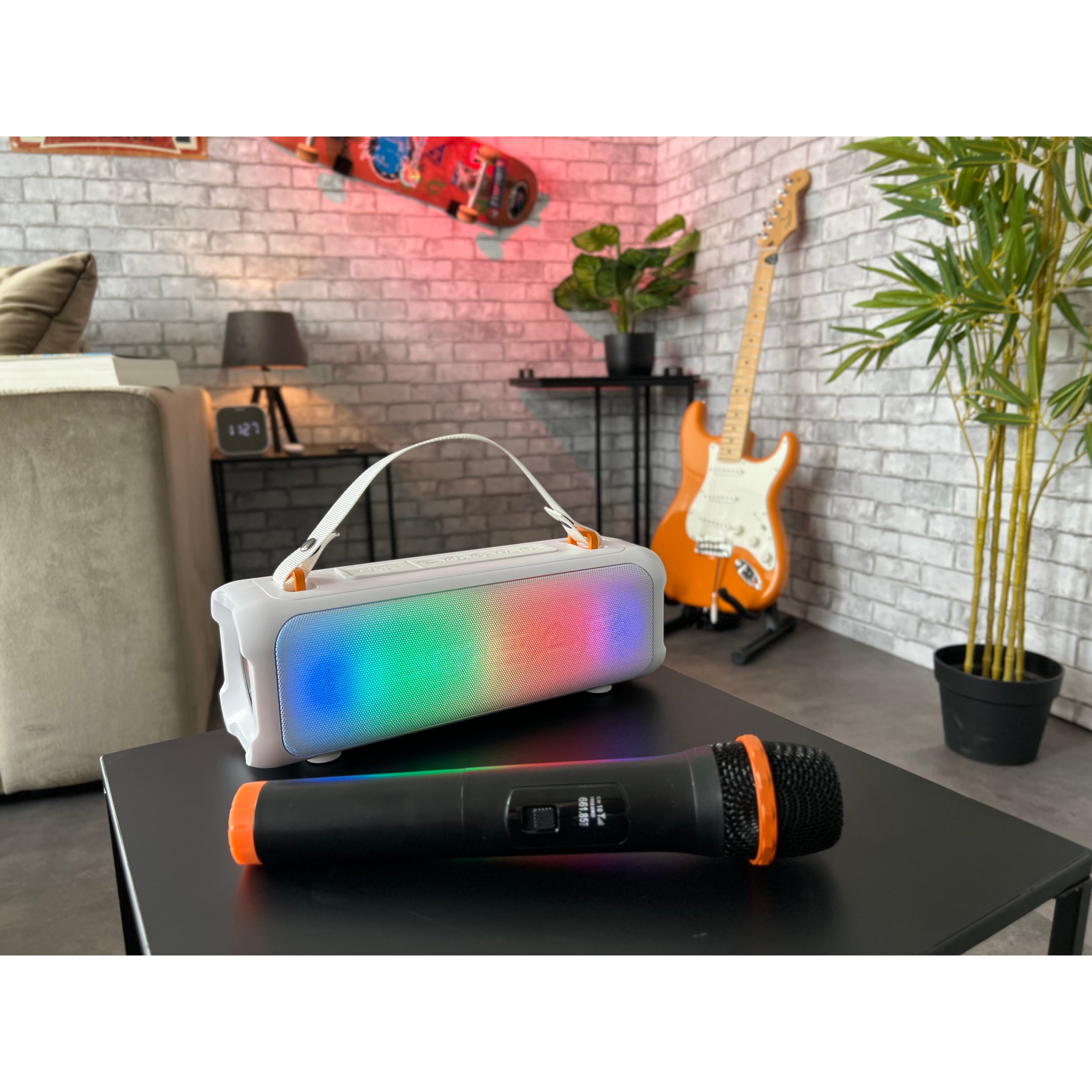 N-Gear Blazooka 703 White Bluetooth-speaker met microfoon