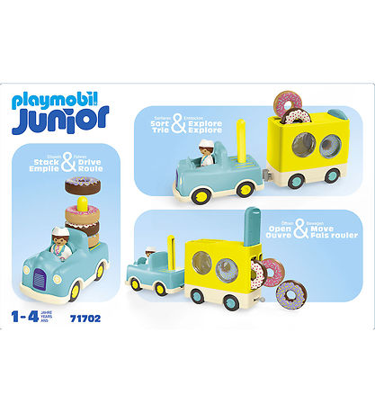 Playmobil Junior - Sk?r Donut Truck - 71702 - 7 Dele
