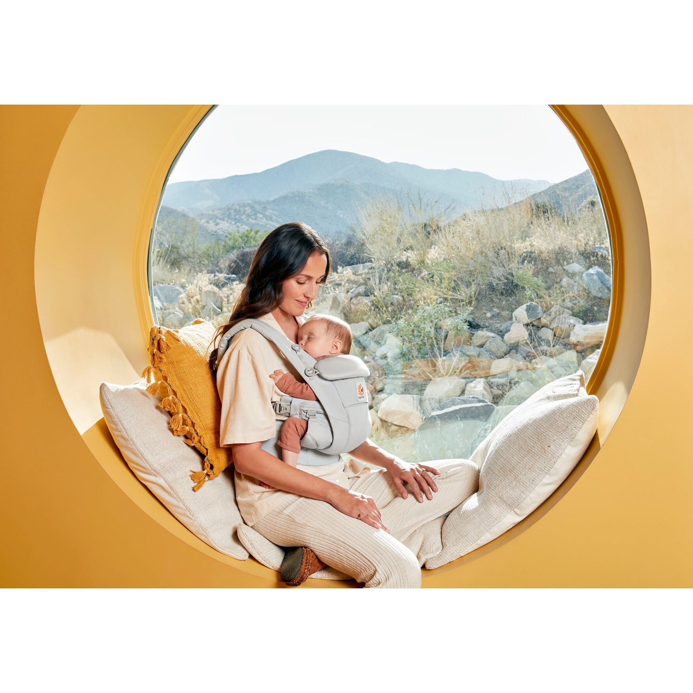 Ergobaby® - Omni Dream Babytrage, 4 Tragepositionen pearl grey