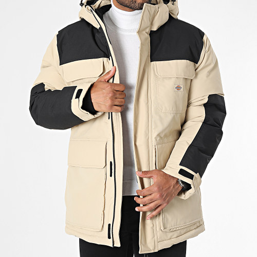 Parka Capuche Glacier View Expedition A4Y3V Beige Noir
