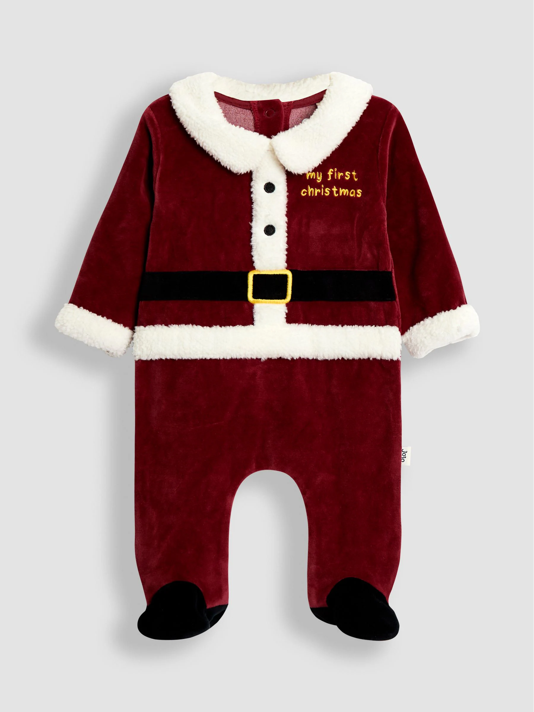 JoJo Maman Bébé - Mijn eerste kerst-onesie en muts set