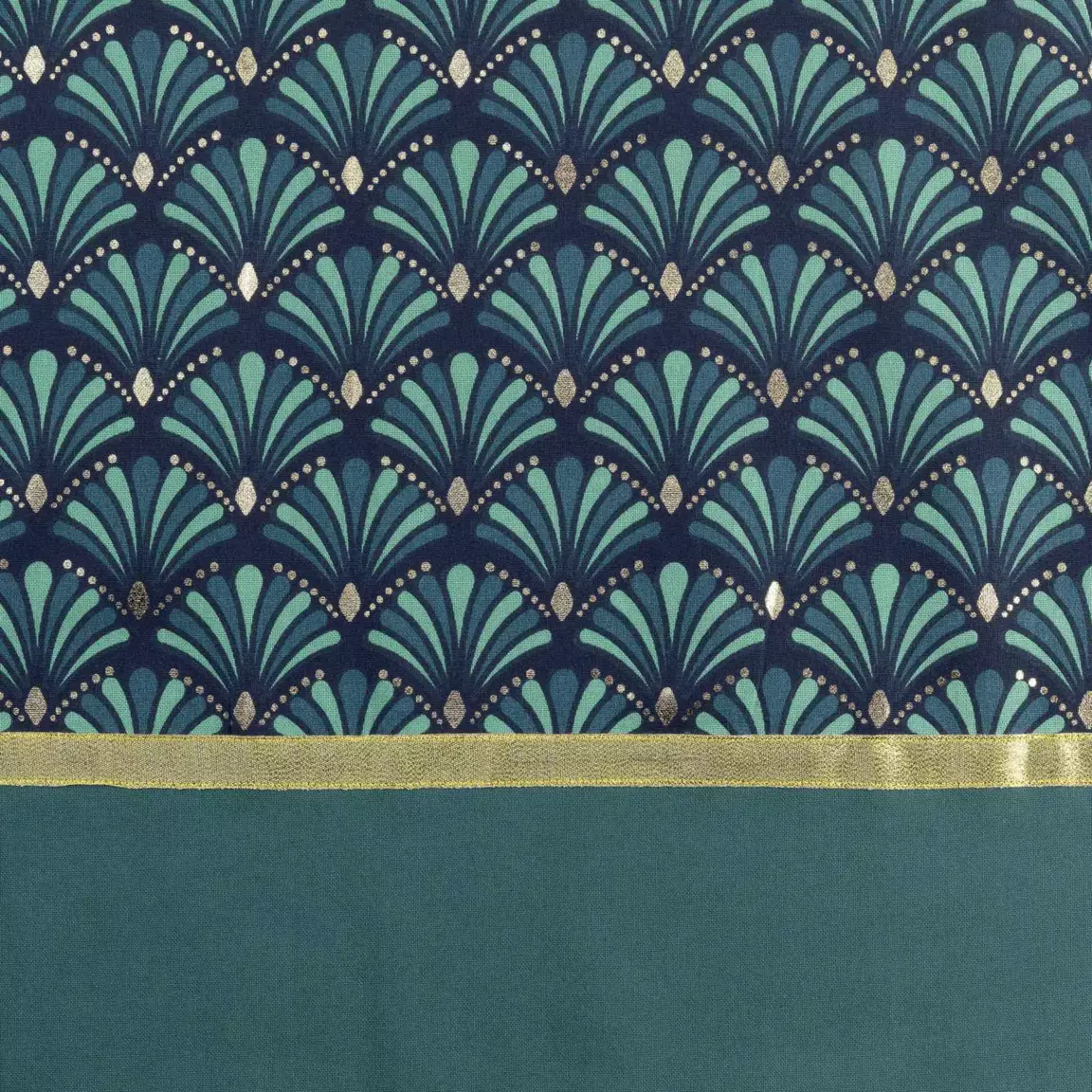 Rideau coton (140 x 240 cm) Artchic Bleu canard