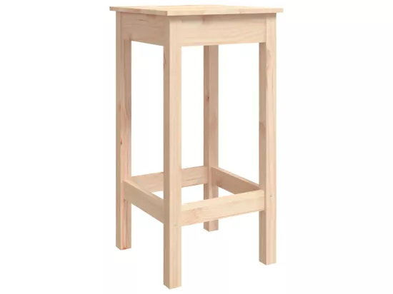 Ensemble de bar 3 pcs Bois de pin massif