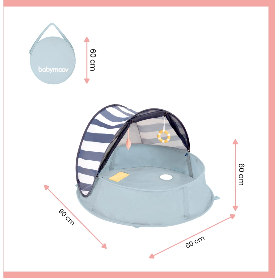 babymoov Spielpark und Reisebett 3in1 Babyni Aquani Marinière