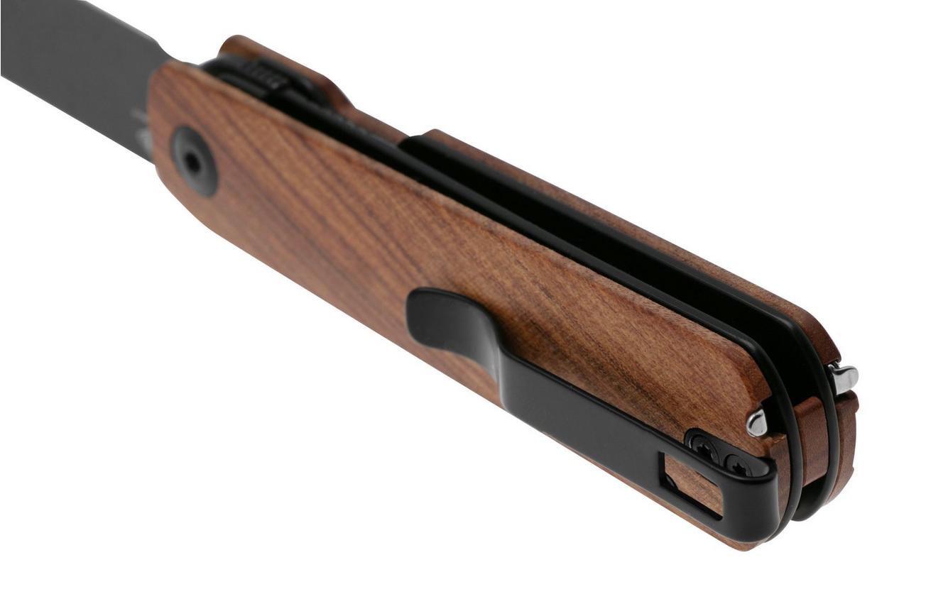 CIVIVI Sendy C21004A-2 Blackwashed Nitro-V, Guibourtia Wood, zakmes, Ben Petersen design