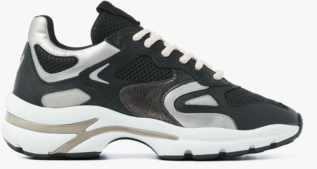 zwarte via vai lage sneakers vesper due