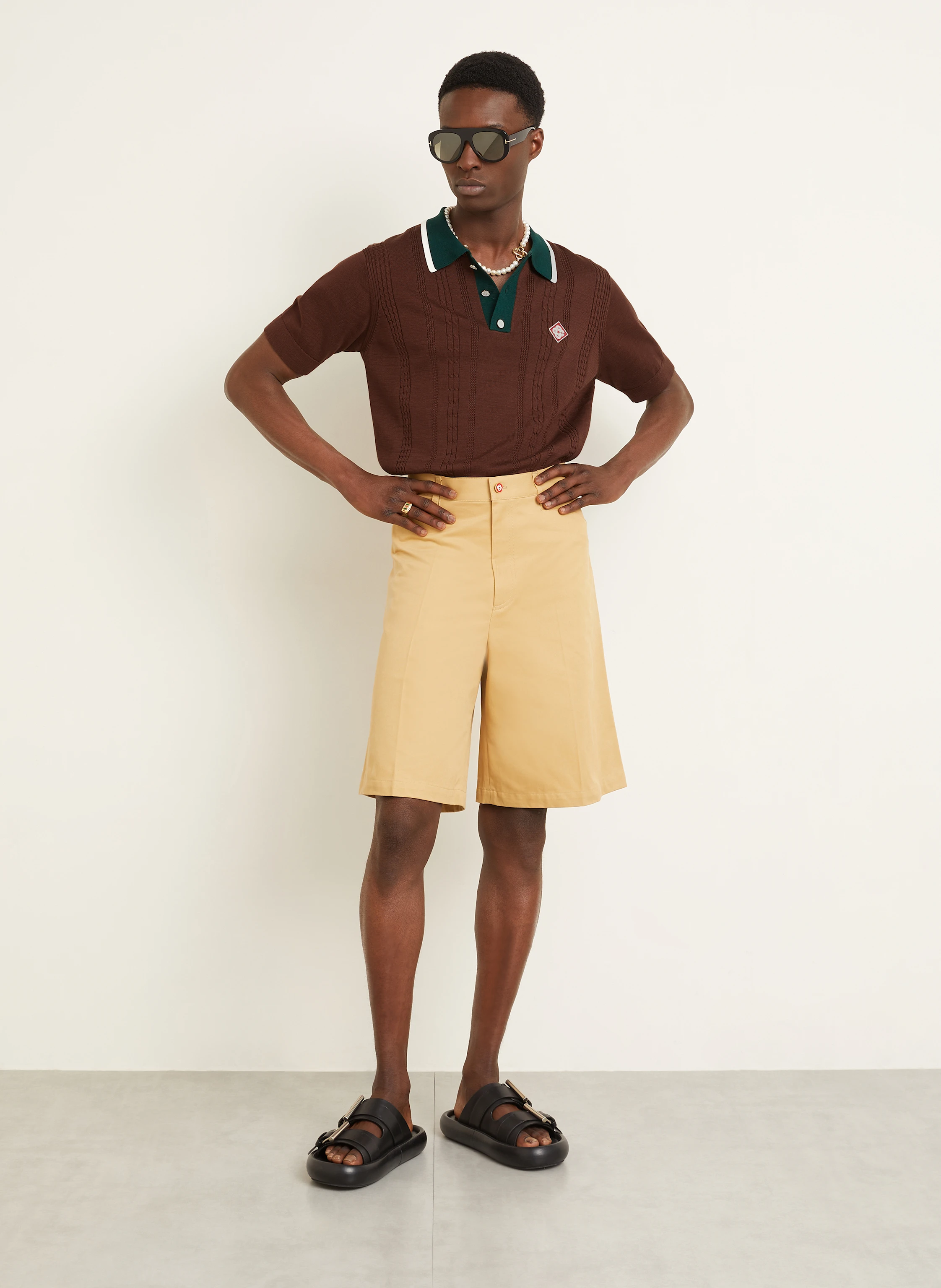 Casablanca Strick-Poloshirt