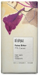 Vivani Chocoladereep Puur 71% Cacao 100GR
