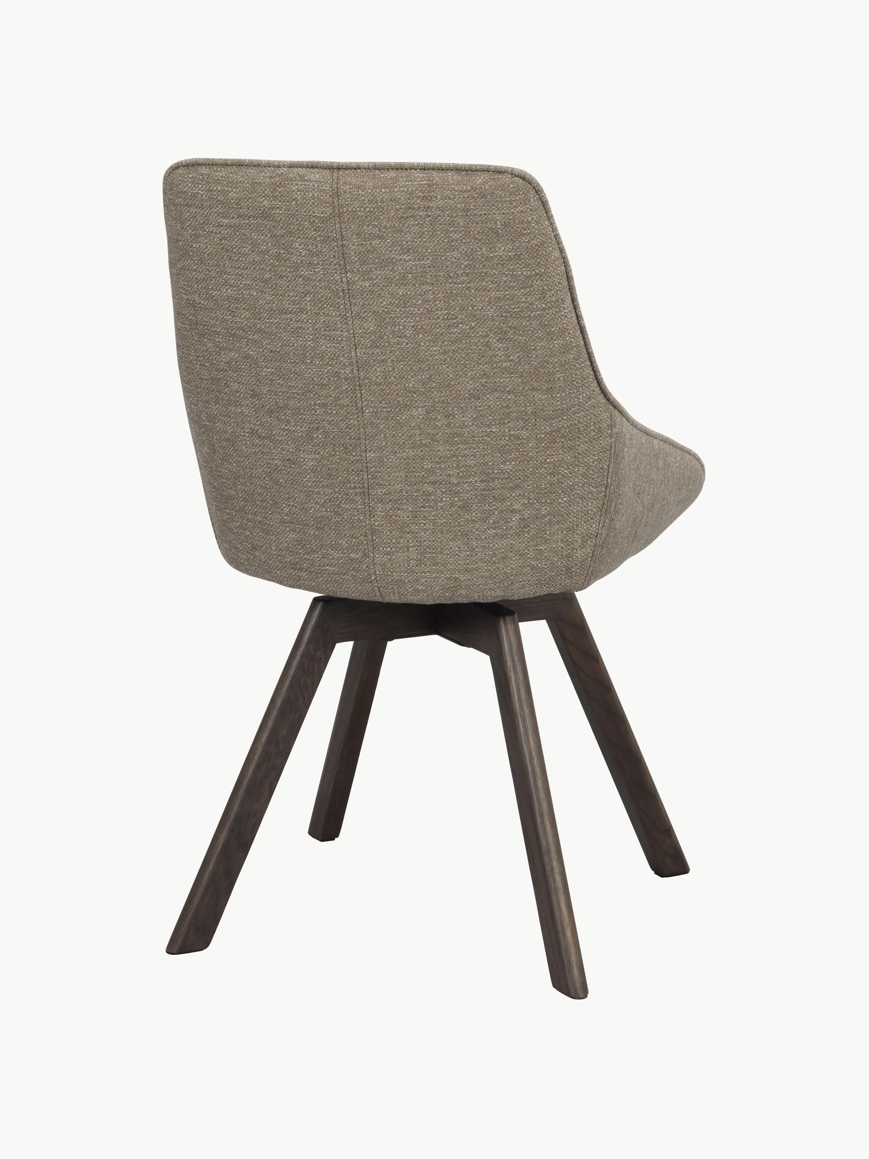 Draaibare gestoffeerde stoelen Alison, 2 stuks