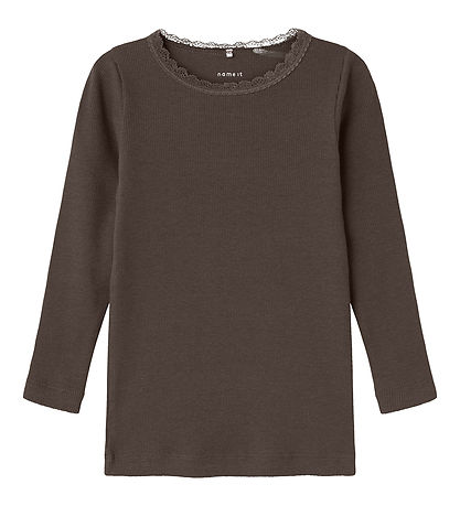 Name It Bluse - NmfReese - Chocolate Brown