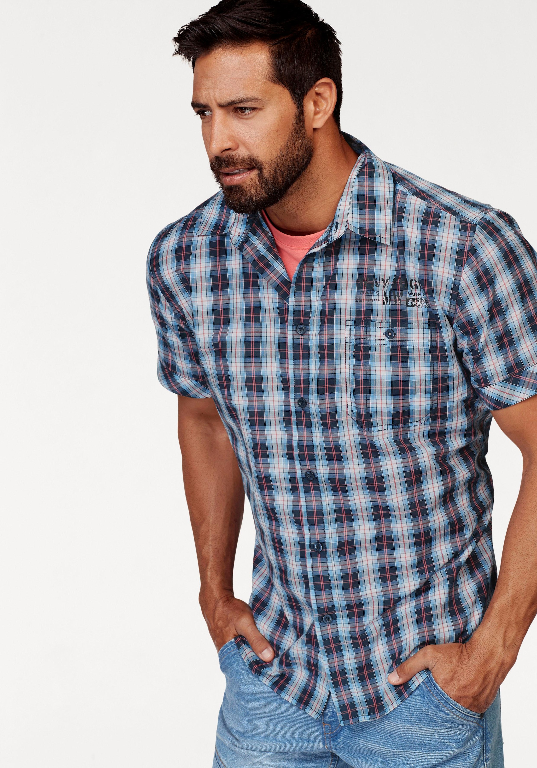 Man's World Kurzarmhemd , mit kleinem Print