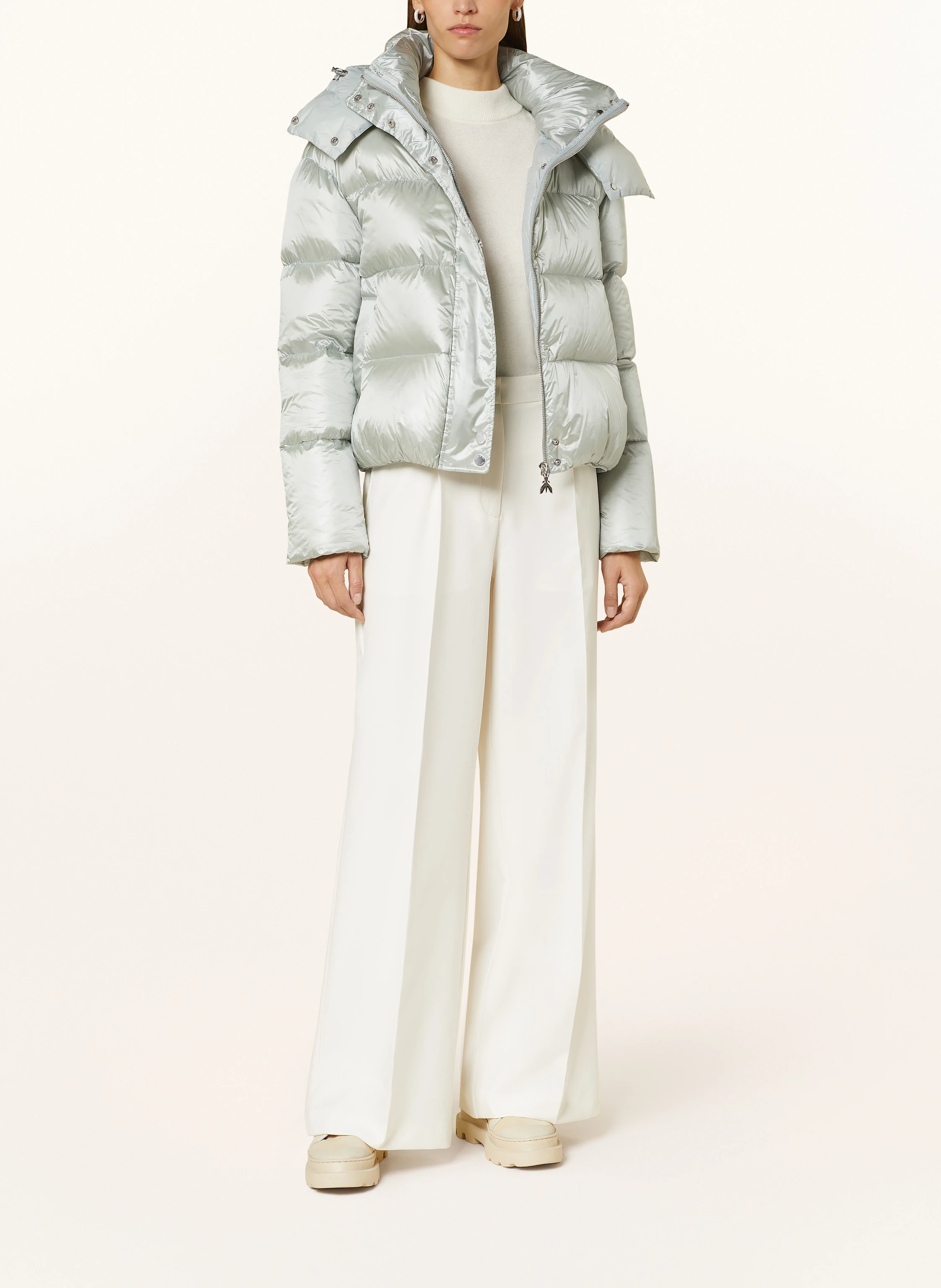 PATRIZIA PEPE Daunenjacke mit abnehmbarer Kapuze