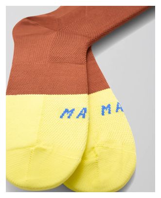 Chaussettes Maap Division Marron / Jaune