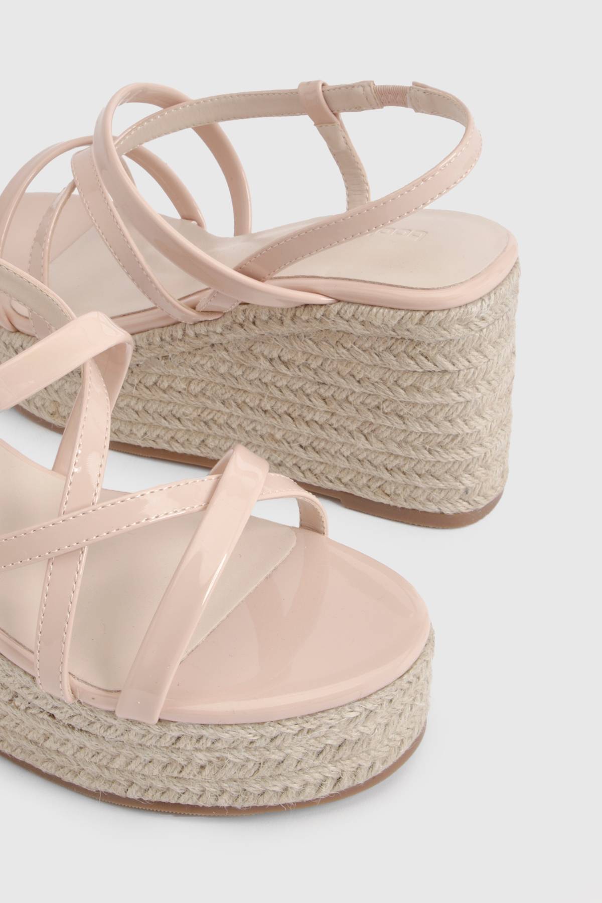 boohoo Sandales Compensées À Brides Ouvertes