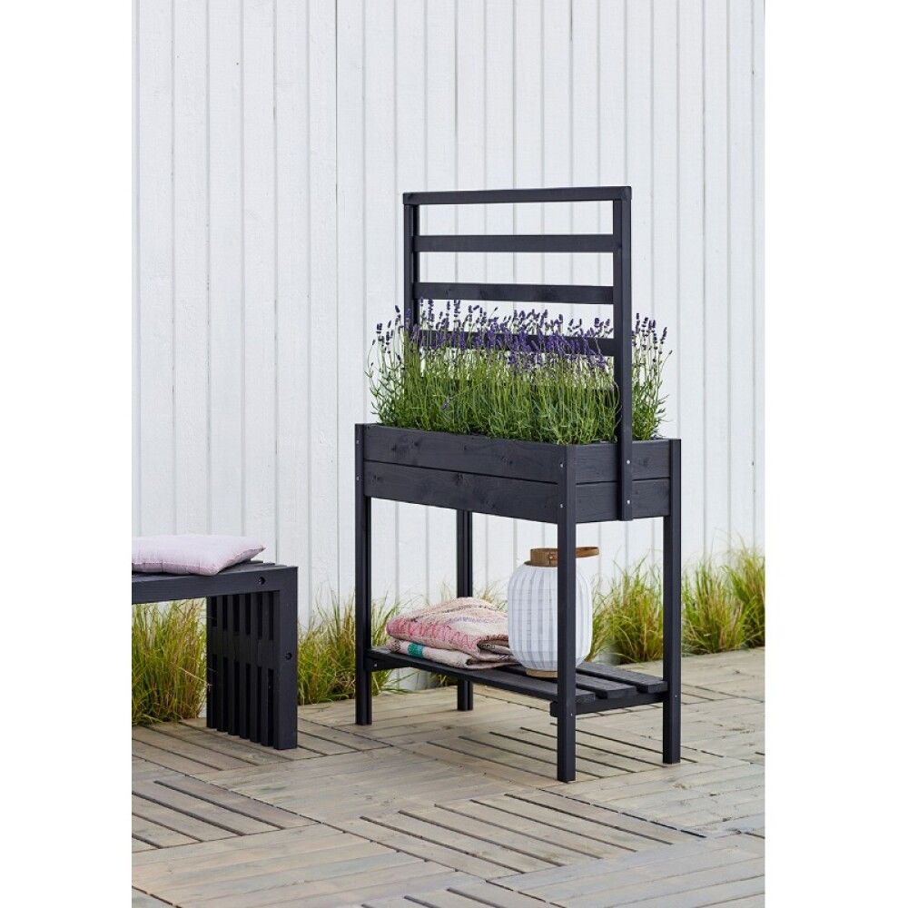 PLANTEKASSE PLUS PÅ BEN 88X37X137 CM M/ESPALIÉ
