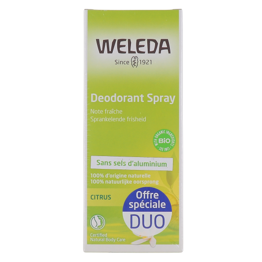Déodorant sans sels d'aluminium au citrus Weleda